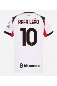AC Milan Rafael Leao #10 Jalkapallovaatteet Naisten Vieraspaita 2025-26 Lyhythihainen